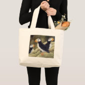 ツノメドリ ラージトートバッグ (正面(商品))