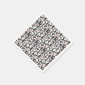 ツノメドリ 鳥 パターン スタンダードカクテルナプキン (角)