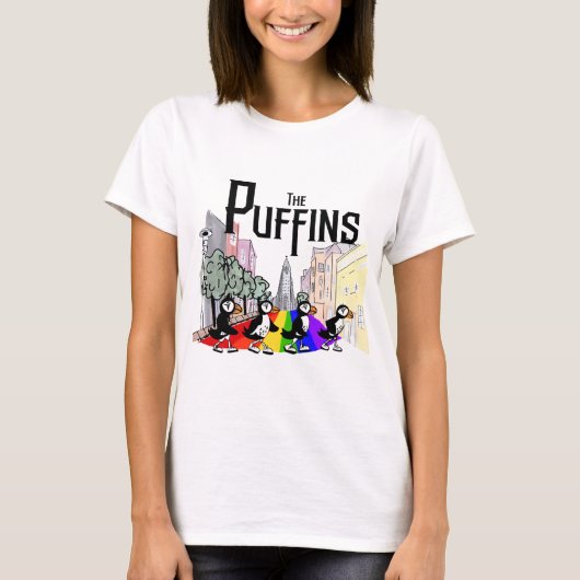 ツノメドリ Tシャツ (正面)