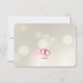 ツハートユナイテッド レスポンスカード 招待状 (裏面)