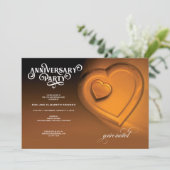 ツハート・ゴールドアニバーサリー・パーティー招待状 案内状 (スタンド正面)