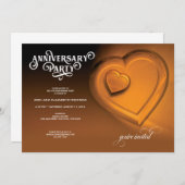 ツハート・ゴールドアニバーサリー・パーティー招待状 案内状 (正面/裏面)