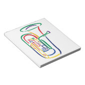 ツバの輪郭 ノートパッド (アングル)