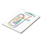 ツバの輪郭 ノートパッド (回転)