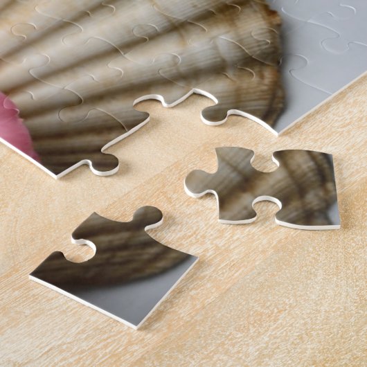 ツバキおよび貝 ジグソーパズル (側面)