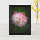 ツバキの空白のな挨拶状 カード (黄色い花)