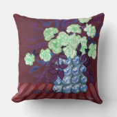 ツバキの花の泡の花瓶装飾用クッション クッション (正面)