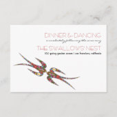 ツバキスをするメ春の花の結婚披露宴 エンクロージャーカード (正面)