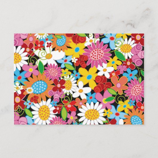 ツバキスをするメ春の花の結婚披露宴 エンクロージャーカード (裏面)