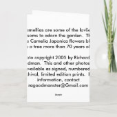 ツバキ カード (裏面)