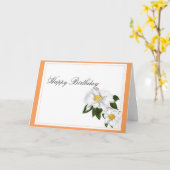 ツバキ カード (黄色い花)