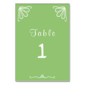 ツバパーソナライズされたース結婚テーブル番号カード テーブルナンバー (裏面)