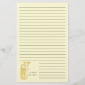 ツバミュージシャン先生文具 便箋 (裏面)