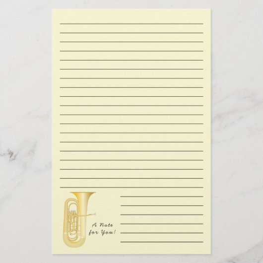 ツバミュージシャン先生文具 便箋 (裏面)