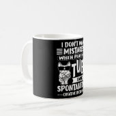 ツバミュージックの犬ツバイストツバ コーヒーマグカップ (正面左)