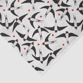 ツバメかわいらしの鳥の飛んでいる模様 薄葉紙 (詳細)