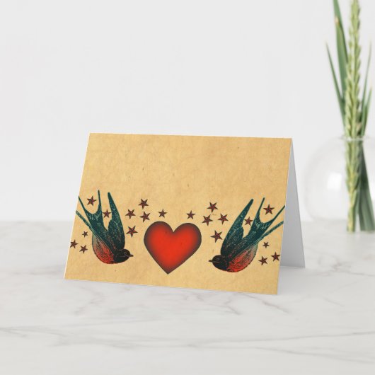 ツバメと星 カード (正面)