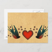 ツバメと星 ポストカード (正面/裏面)