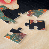 ツバメと椿（1900年）伊藤若冲 ジグソーパズル (側面)