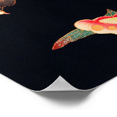 ツバメと椿（1900年）伊藤若冲 ポスター (角)