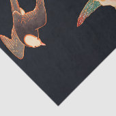 ツバメと椿（1900年）伊藤若冲 薄葉紙 (詳細)