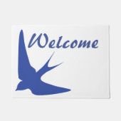 ツバメの歓迎 ドアマット (正面)
