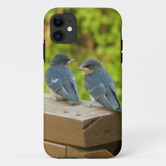 ツバメの雛の自然写真 Case-Mate iPhoneケース (裏面)