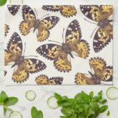 ツバメウオチョウの模様 キッチンタオル (折り畳み)