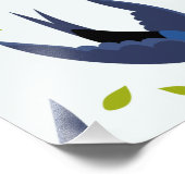 ツバメパターン フォトプリント            (角)