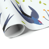 ツバメパターン ラッピングペーパー (ロールコーナー)
