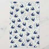 ツバメパターン 便箋 (裏面)