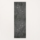 ツバメ飛んでいる産業グランジ鳥 ヨガマット (正面)