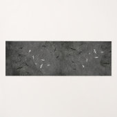 ツバメ飛んでいる産業グランジ鳥 ヨガマット (正面(横))