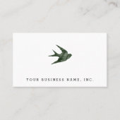 ツバメ(レタープレススタイル)名刺 名刺 (正面)