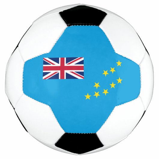 ツバルの旗 サッカーボール (正面)