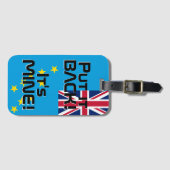 ツバル国旗おもしろい国 ラゲッジタグ (正面横)