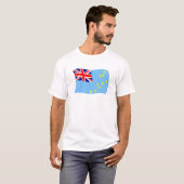 ツバル国旗シャツ Tシャツ (正面フル)