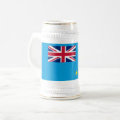 ツバル国旗 ビールジョッキ (正面左)
