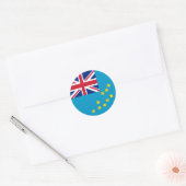 ツバル国旗 ラウンドシール (封筒)
