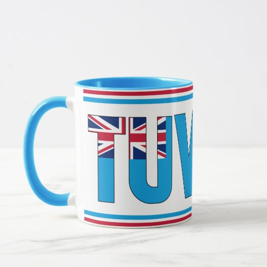 ツバル愛国的なコーヒーとシピン マグカップ (左)