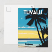 ツバル旅行ポスター ポストカード (正面/裏面)