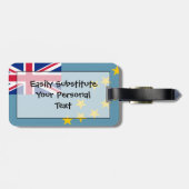 ツバル簡単ID個人用フラグ ラゲッジタグ (裏面横)