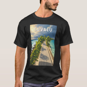ツバル イラスト 旅行 アート ヴィンテージ Tシャツ