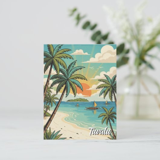 ツバル ポストカード (スタンド正面)