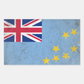 ツバル 長方形シール (正面)