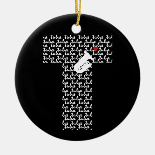 ツバ文字T セラミックオーナメント (正面)