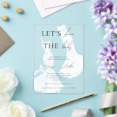 ツブライドLGBTQウォータカラードレスブライダルシャワー アクリル招待状 (インサイチュ (ウェディング))