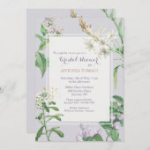 ツベルース開花ブライダルシャワー 招待状 (正面/裏面)