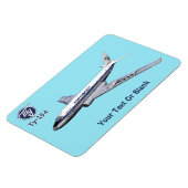 ツポレフ(Туполев)のTu104定期旅客機 マグネット (左側)