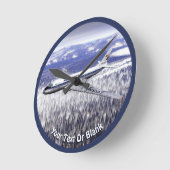 ツポレフ(Туполев)のTu104定期旅客機 ラウンド壁時計 (傾斜)